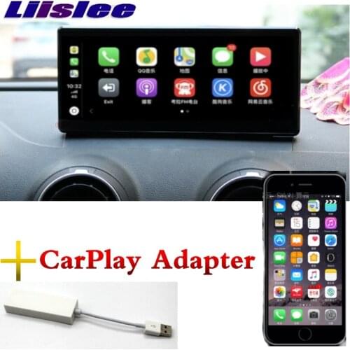 Lislee Car Multimedia Player NAVI For Audi A3 2012~2018 MMI CarPlay Adapter Radio WIFI MAP 3/4G SIM GPS Screen Navigation
