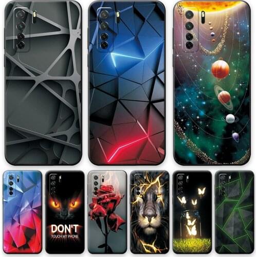 Case For Huawei P40 Lite Case 5G Back Cover Huawei P40 Lite Case 5G Shockproof Silicone Phone Case For Huawei P40 Lite 5G Flower