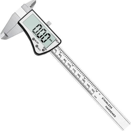 IP54 Digital Vernier Caliper 0-150mm / 0-6’’ Electronic Digital Caliper with Extra-Large LCD Screen,Depth Measuring Tools