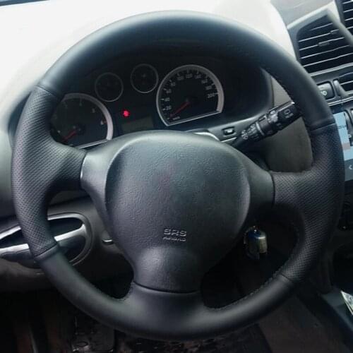 DIY Original Car Custom Steering Wheel Cover For Old Hyundai Santa Fe 2001-2006 Artificial Leather Braid For Steering Wheel