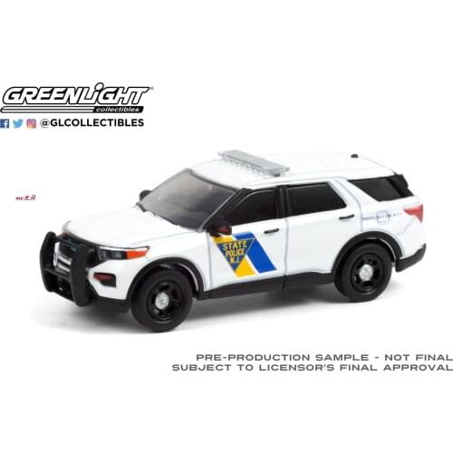 GreenLight 1:64 2021 Ford Interceptor Utility Alloy model car Metal toys for childen kids diecast gift