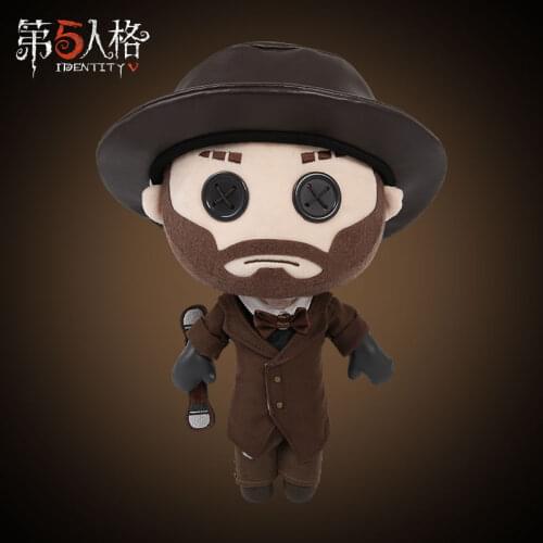 Game Identity V Servais Le Roy Magician Anime Cosplay Doll Plush Stuffed Toy Change Suit Dress Up Clothes Plushie Doll Xmas Gift