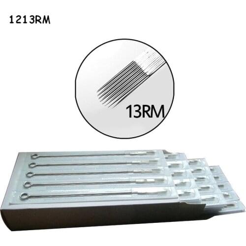 50 PCS/Box Disposable Sterile 13RM Round Magnum Tattoo Needles 316 Stainless Steel Needles for Tattoo Machine