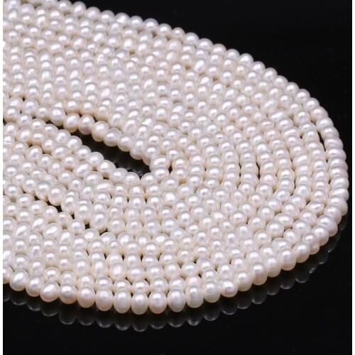 Wholesale Natural Freshwater Pearls Beads Baroque Loose Spacer Beads For Jewelry Making DIY Bracelet Neckalce Accessories 4-5mm