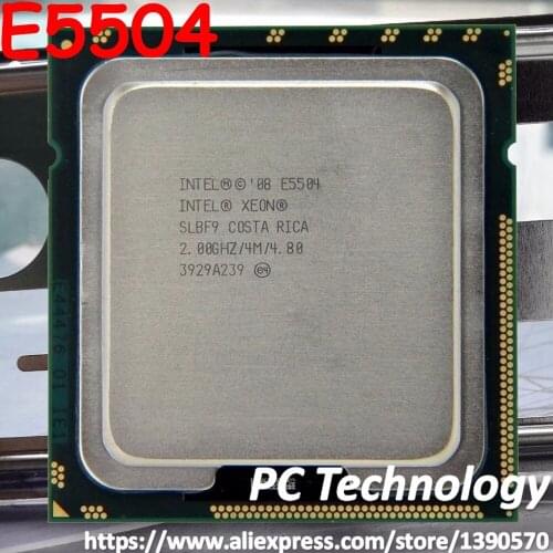 Original Intel Xeon CPU E5504 2,00GHz 4MB Quad Core SLBF9 LGA1366 desktop Processor free shipping