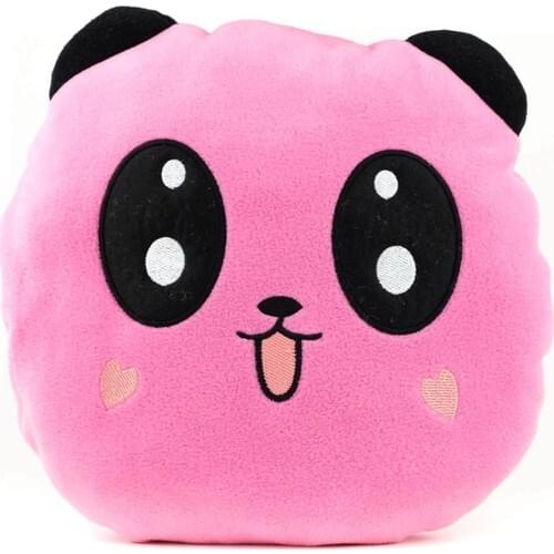 Markamindirim Panda Plush Pink Pillow
