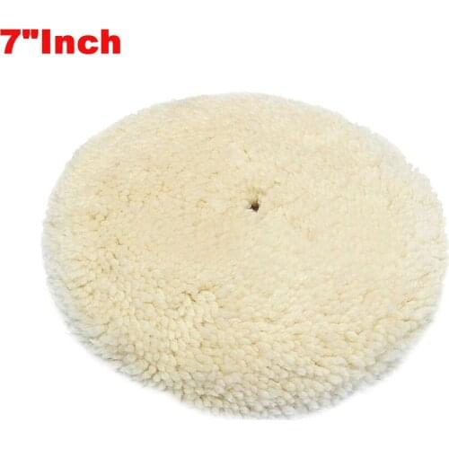 7"Inch 180mm Soft Wool Clean Polishing Buffing Bonnet Pad for Car Auto Polisher Wholesale Quick delivery free shipping