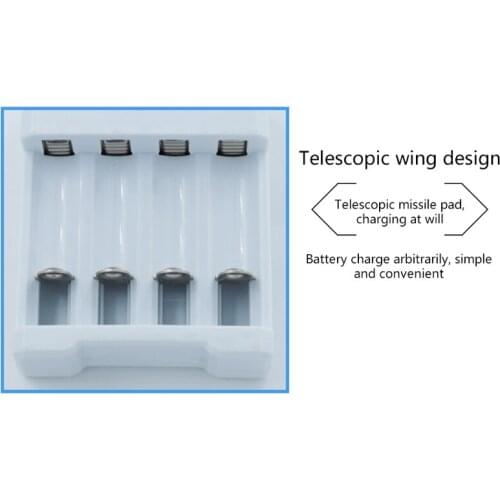 Professional Battery Charger Short Circuit Protection AAA and AA Battery Station