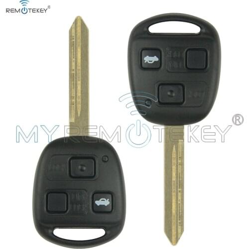 Remtekey 2pcs 736670-A 3 Button 434mhz 4D70 Chip Toy47 Uncut Blade For Toyota Avensis 2004 2005 2006 2007 2008 2009 Remote Key