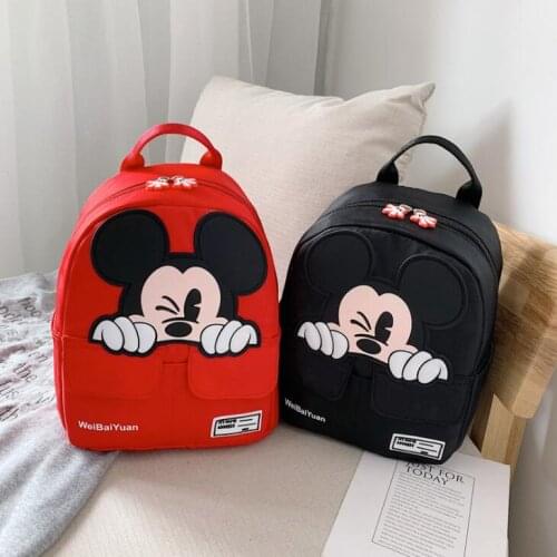 Disney New Mickey School Bag Minnie for Boys Girls baby Bag Children Backpack Kindergarten Backpack kid School Bags Satchel