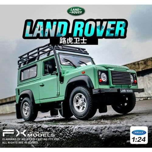 Welly 1:24 Land Rover Defender alloy car model Diecasts & Toy Vehicles Collect gifts Non-remote control type transport toy