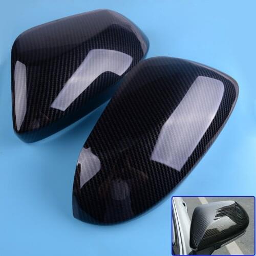 Beler 2pcs ABS Carbon Fiber Texture Car Side Wing Door Rear View Mirror Back Cover Trim fit for Toyota Corolla Hatchback 2019