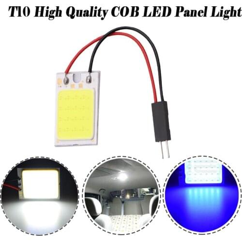 1Pc T10 LED Car Reading Light Lamp 12V Car LED COB Panel Light Bulb Dome Festoon Auto Interior Lights Lamps For Car Accessories