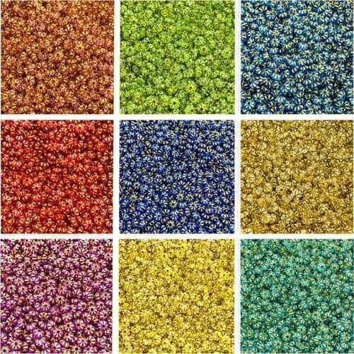 200Pcs/Lot 4x6mm Acrylic Flying Saucer Shape Loose Beads With Holes DIY Bracelet Necklace Beads For Jewelry Making DIY Necklace