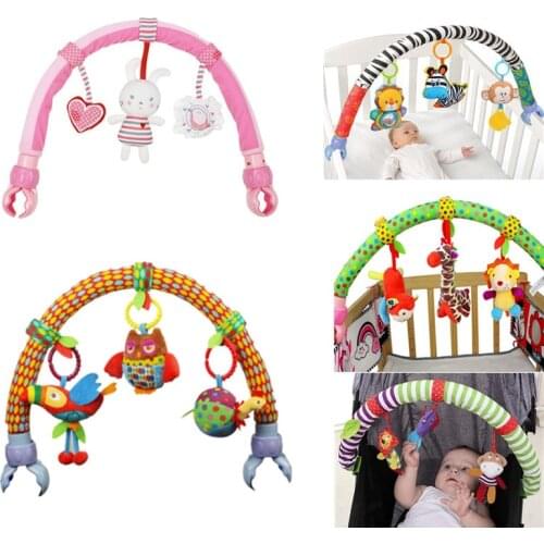 Hot sale lovely Stroller Lathe Car Seat Cot Hanging toys baby play Travel baby infant baby Toys educational rattles 20%off