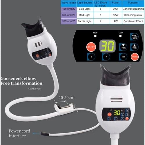 1 SET Dental Lamp Teeth Whitening Machine Bleaching Accelerator Cold Light LED for dental Chair
