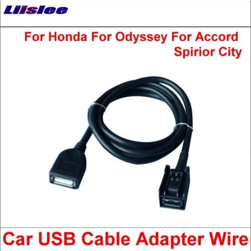 Liislee Original Plugs To USB Adapter Conector For Honda Odyssey/Accord/Spirior/City Car CD Radio Audio Media Cable Wire