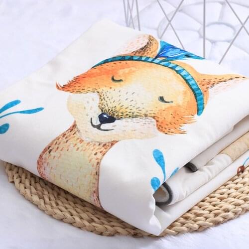 LuMengYi Cotton Blanket Autumn Winter Baby Kids Bed Cover Stroller Covers Rocking Chair Blanket Soft Comfortable Warm Fox