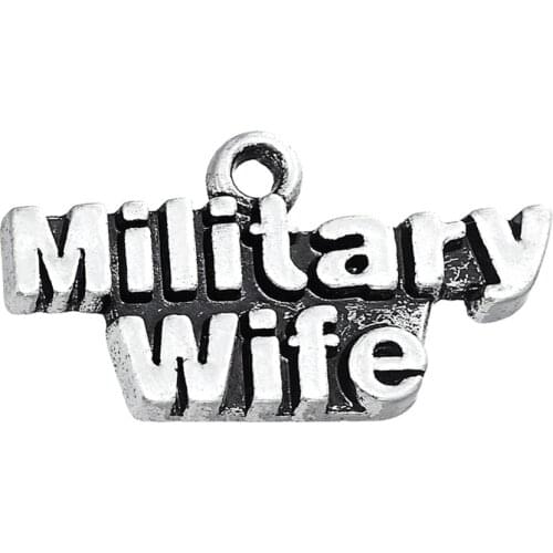 Military Brat Military Wife Words Letter Charms