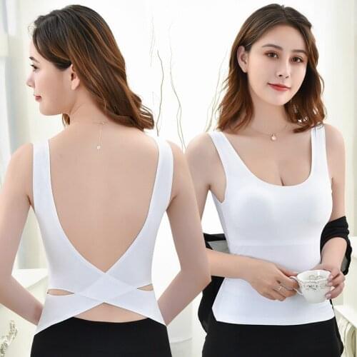 Fashion New Padded Vest Bra Woman Lingerie Push Up Tops Sleeveless Bustier Seamless Bralette Ultra-thin Womens Bras
