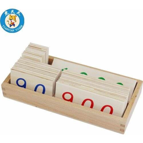 Montessori Mathematics Wooden Toys Teaching Material For Children Large Wooden Number Cards with Box (1-1000)