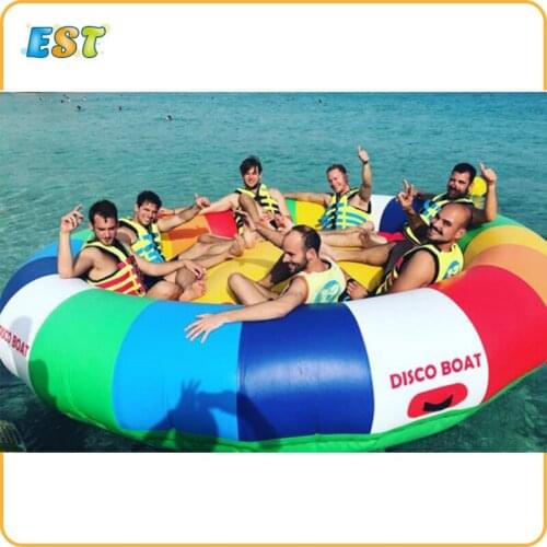 8 Seats 5M Factory Price Cheap water sea toys Inflatable Water Saturn , Inflatable Spinner , Adults Water Park Equipment