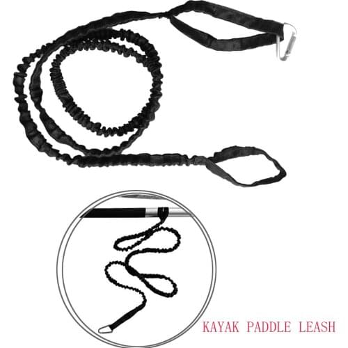 Nylon Kayak Canoe Paddle Leash Safety Lanyard Fishing Rod Leash Safety Holder Tie Rope with Carabiner Clip