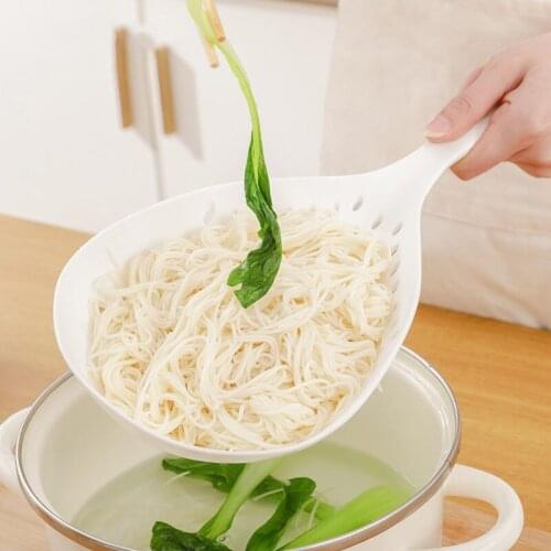 Silicone Colander Spoon Cooking Shovels Food Strainer Scoop Soup Filter Drain Gadgets Kitchen Accessories Cooking Tools