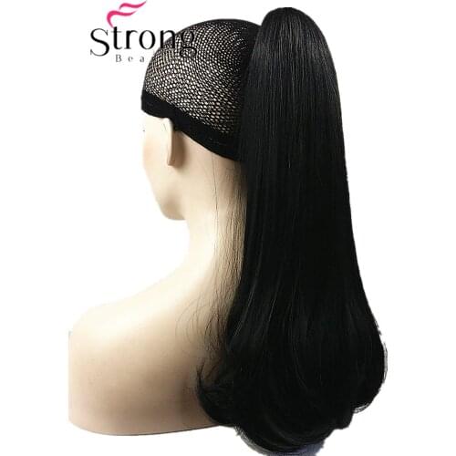 StrongBeauty Lady Dual Use Clip In Ponytail Pony Tail Hair Extension Claw On Hair Piece Straight many COLOUR CHOICES