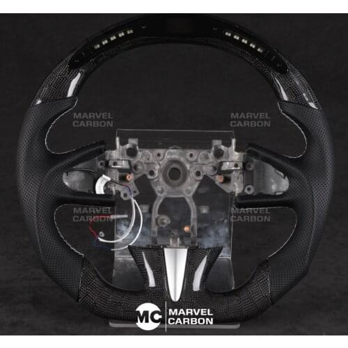 LED Performance Steering Wheel Display Compatible Infiniti Q50 + 100% Real Carbon Fiber