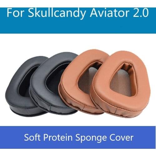 XQ High-quality Soft Protein Sponge Cover Headset Foam Cusion Replacement for Skullcandy Roc Rocnation Aviator 2.0 Earpads
