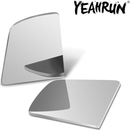 YEAHRUN 2Pcs Metal Side Rearview Mirror Lens for Traxxas TRX-6 G63 1:10 RC Rock Crawler Car Model Decoration Parts