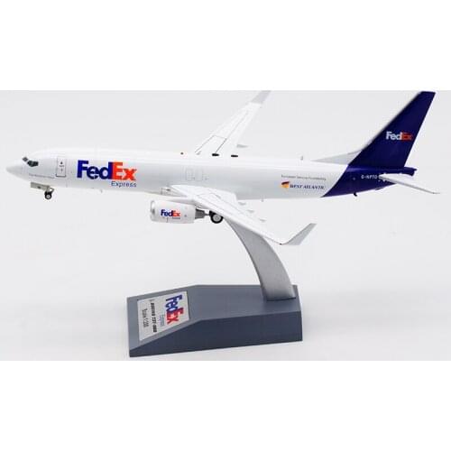 1:200 Scale Federal Express Airways B737-800 Airlines Model with Base Alloy Aircraft For Collectible Souvenir Show Gift Toys