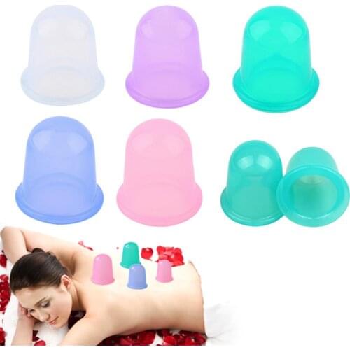 1Pcs Cupping Silicone Transparent Anti Cellulite Massage Vacuum Facial Cups Family Body Massage Helper High Quality SN-H