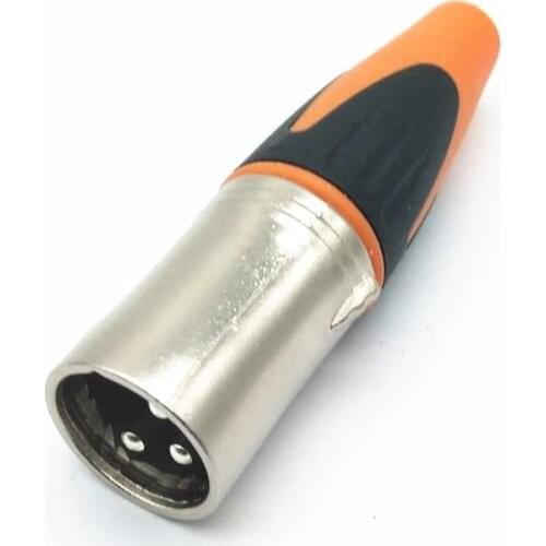 1Pcs high quality XLR plug waterproof Audio 3Pin metal XLR Adapter Female/Male 3-cole Microphone Connector Plug waterproof