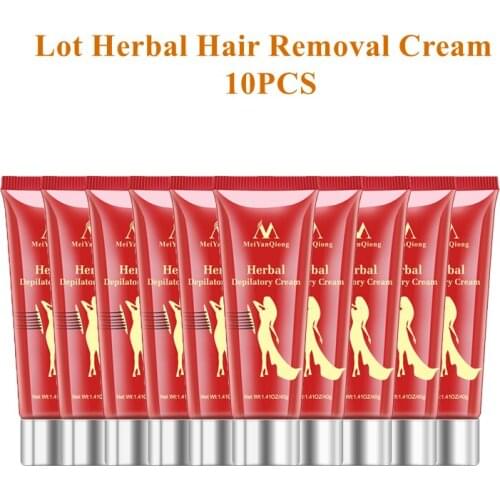 Lot Herbal Hair Removal Cream Depilatory Painless Cream Removes Underarm Leg Hair Body Care Shaving and Hair Removal 10pcs