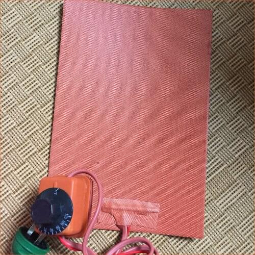 100*100mm 220v 30w Silicone heater Temperature adjustable of thermostatic silicone rubber Heating Board for Candy Heating board