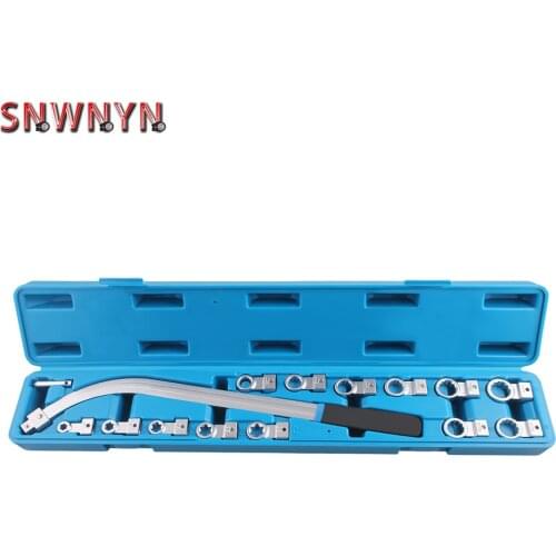 15pcs/set 12-19mm Auxiliary Timing Belt Tensioner Pulley Wrench Set Kit Tools