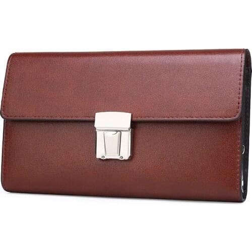 2021 Huge Password Open Clutch Wallet Mens Clutch bag Handbag High quality PU Leather 3 folds Cell phone Wallets Card Holder