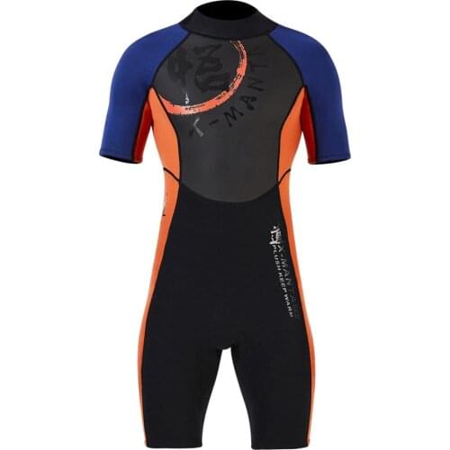 3mm Neoprene Men Short Sleeve WetsuitsScuba Diving Snorkeling Surfing Men Wetsuit for Water Sports