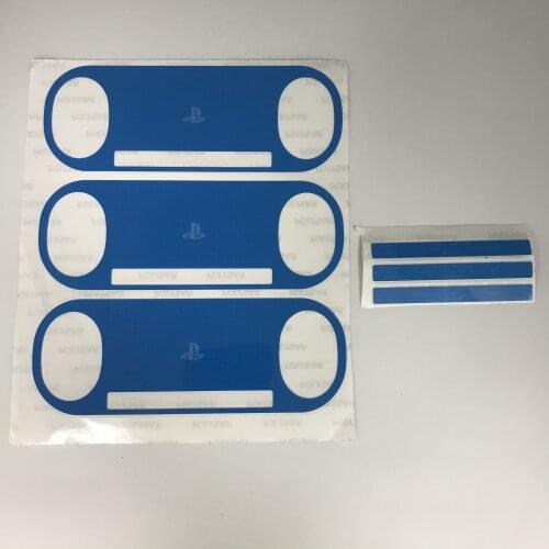 3PCS/LOT 7Color Touchpad Shell Case Faceplate Label Stickers for Psvita 2000 PSV 2XXX Console back Cover Sticker with Code