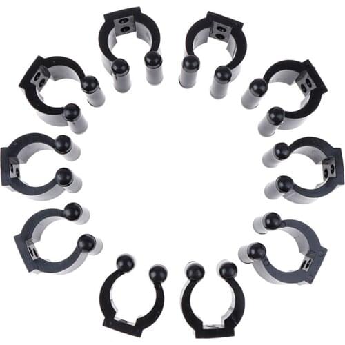 5/10Pcs/Set Portable Fishing Rod Clips Plastic Club Positioning Clamps Holder Accessories Wall Mounted Organizer