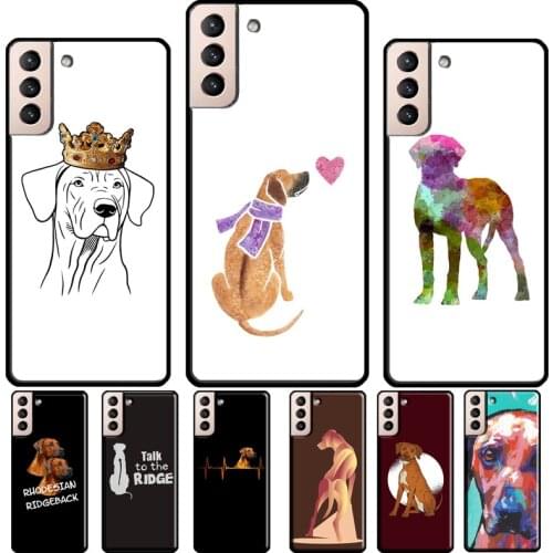 Rhodesian Ridgeback Dog Case For Samsung Galaxy S20 S21 Ultra Note 20 S20 FE Note 10 S8 S9 S10 Plus Cover Fundas