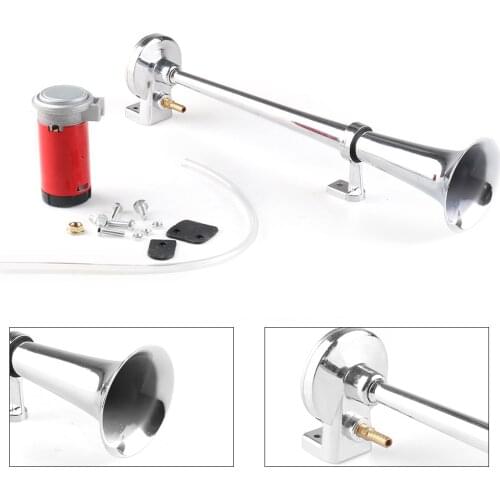 12V Super Loud 150dB Single Trumpet Air Horn Compressor for Car Truck Boat Train Horn Hooter For Auto Sound Signal