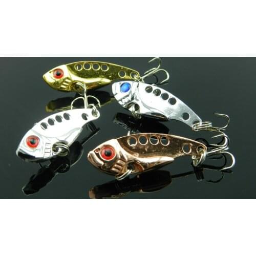 HENGJIA 30PCS 3.5cm 3.2g hard Metal Lures VIB fishing lures sequins spoons catfish Fishing baits pesca fishing tackles