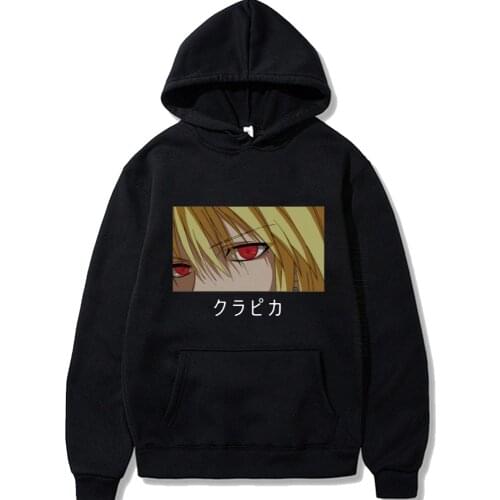 Hunter X Hunter Kurapika Yes Hoodies Harajuku Anime Cosplay Pullover Men Women Loose Daily Casual Hoodies