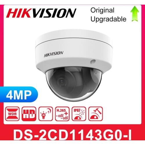 Hikvision DS-2CD1143G0-I Replace DS-2CD1143G0E-I 4MP IR Network Dome ip Camera 30M IR IP67 IK10 H.265+ CCTV Camera POE