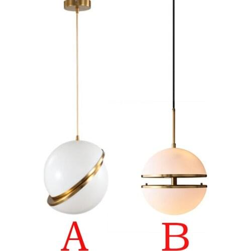 Nordic glass ball chandeliers ceiling lighting brass lustres nordic decoration home ventilador de techo luzes de teto