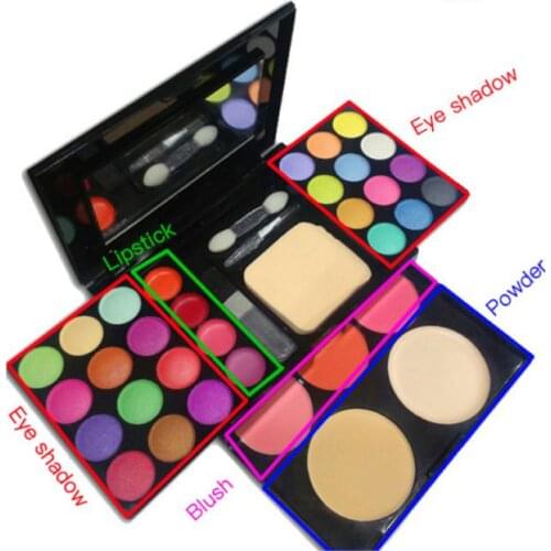 Multi-functional Makeup Set 33 Colors Eye Shadow Blush Lipstick Powder Foldable Makeup Box Lazy Beginner Easy-to-operate Makeup