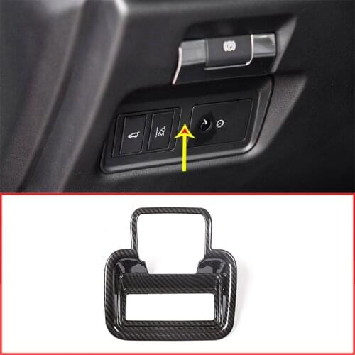 For Jaguar E-PACE E PACE 2018 2019 ABS Car Electric Tailgate Switch Decorative Frame Electronic Handbrake Cover Car Accessory